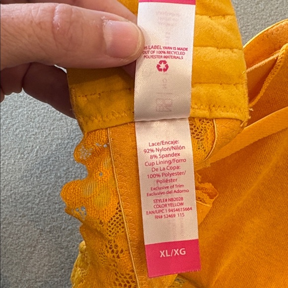 Lot 2 No Boundaries Lace Bralette Bra Bundle Womens XL Extra Large Blue Orange - Picture 8 of 14